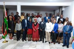 Chief-Adminstrative-Secretary-Ababu-Namwamba-NDC-team-and-diaspora-representative-at-Amb.-Muhindis-residence-when-she-invited-hem-for-dinner-scaled